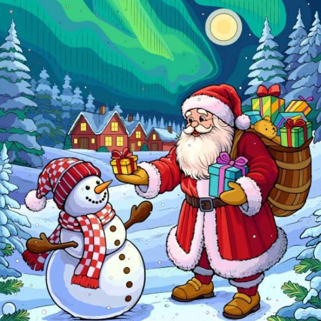 santa-gift-to-snowman-diamond-painting-art-kit