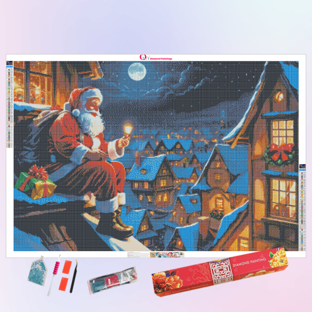 santa-on-the-rooftop-diamond-painting-art-kit