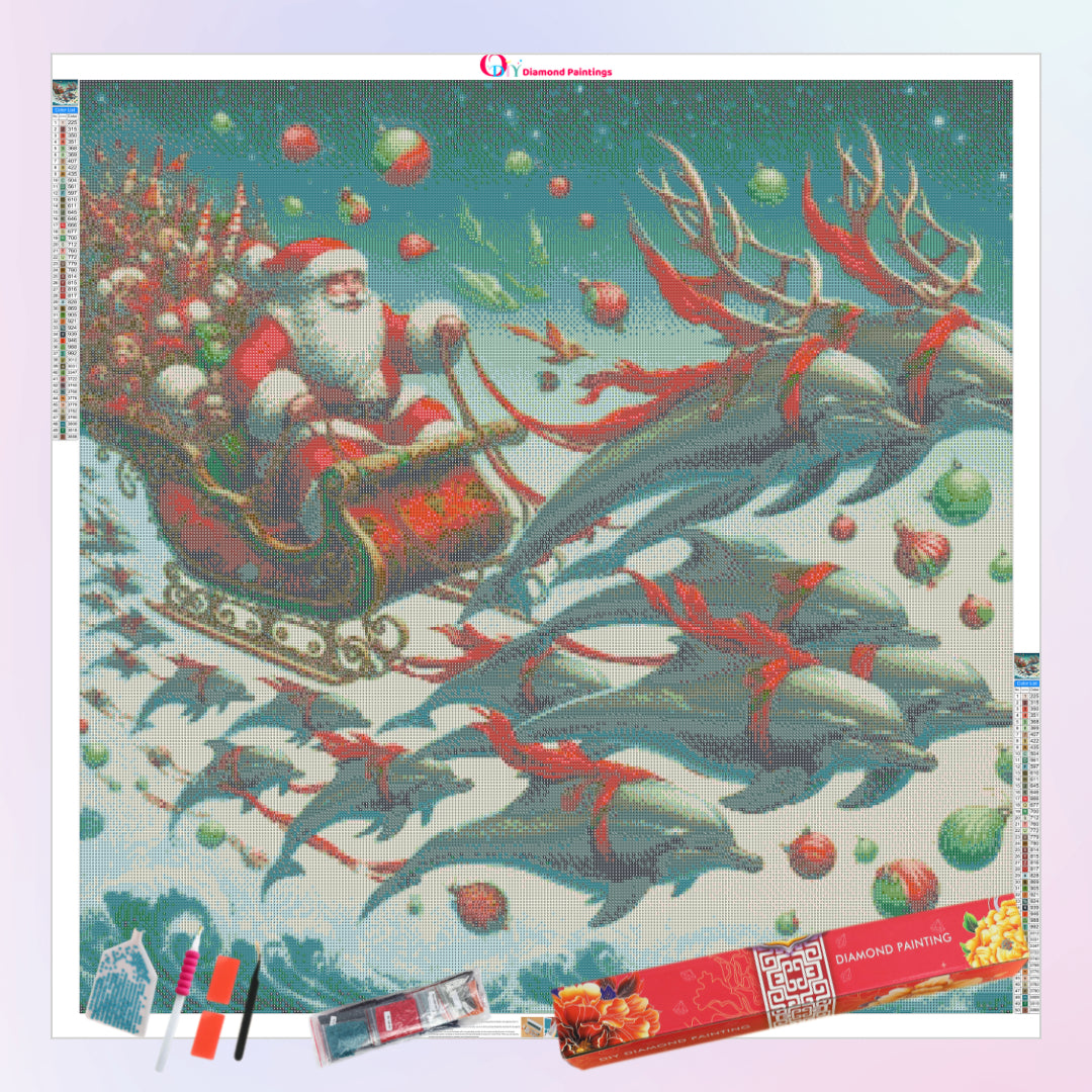 sea-santa-with-dolphin-diamond-painting-art-kit