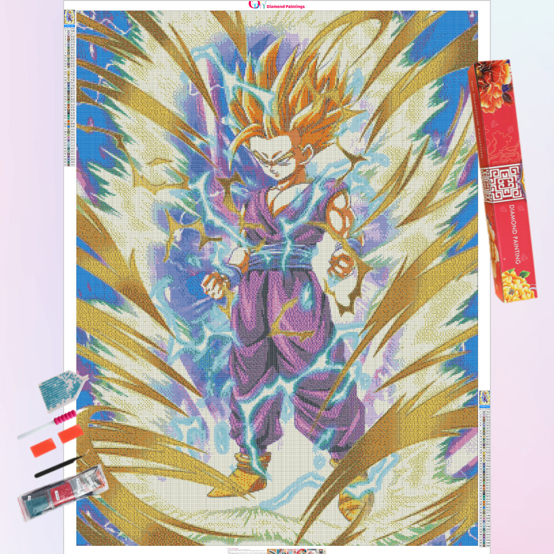 serious-lightning-gohan-diamond-painting-art-kit