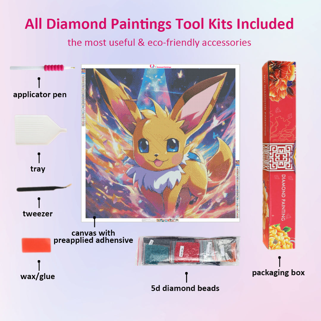 shinning-eevee-diamond-painting-art-kit