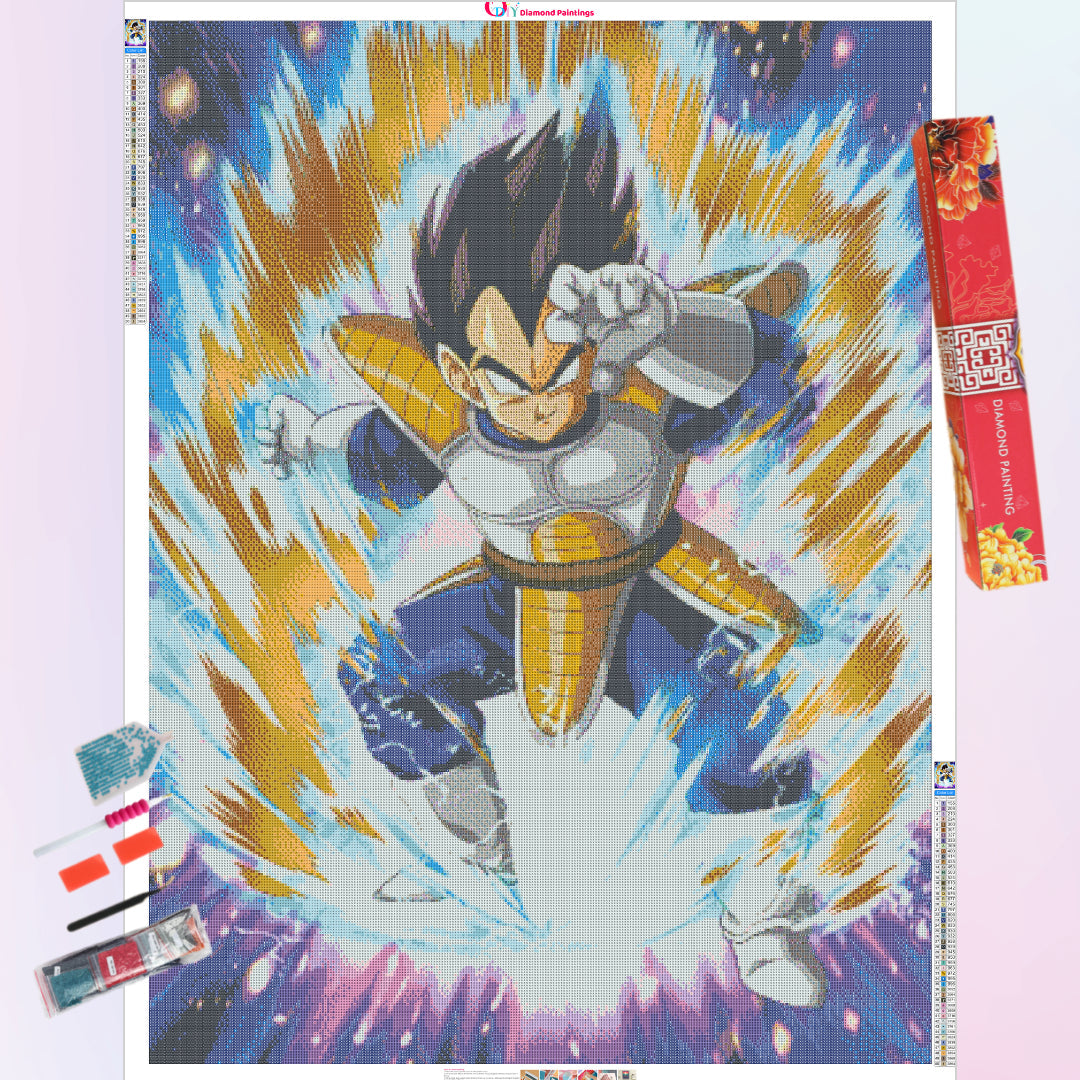 show-time-vegeta-diamond-painting-art-kit