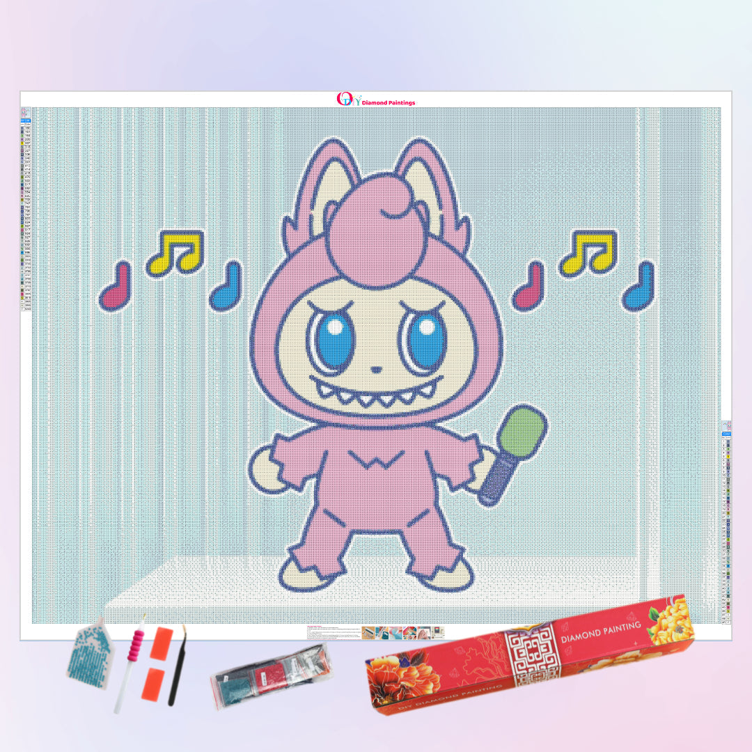 singer-labubu-diamond-painting-art-kit