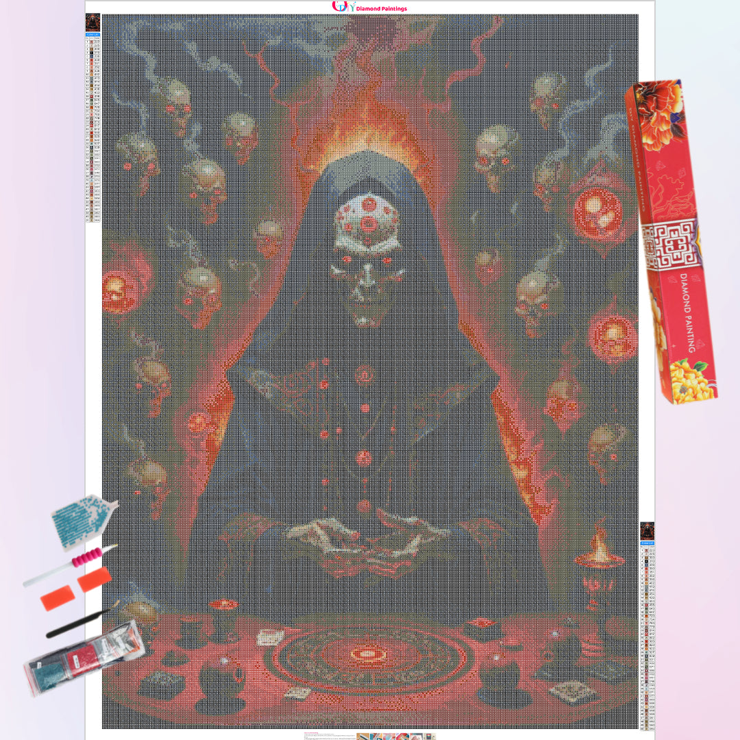 skull-fortune-teller-diamond-painting-art-kit