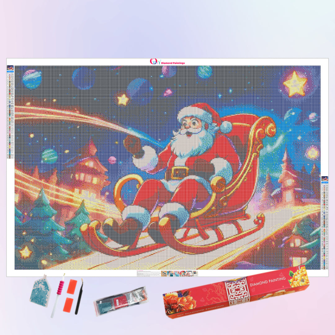 sleigh-travel-santa-claus-diamond-painting-art-kit