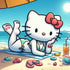 summer-vacation-hello-kitty-diamond-painting-art-kit
