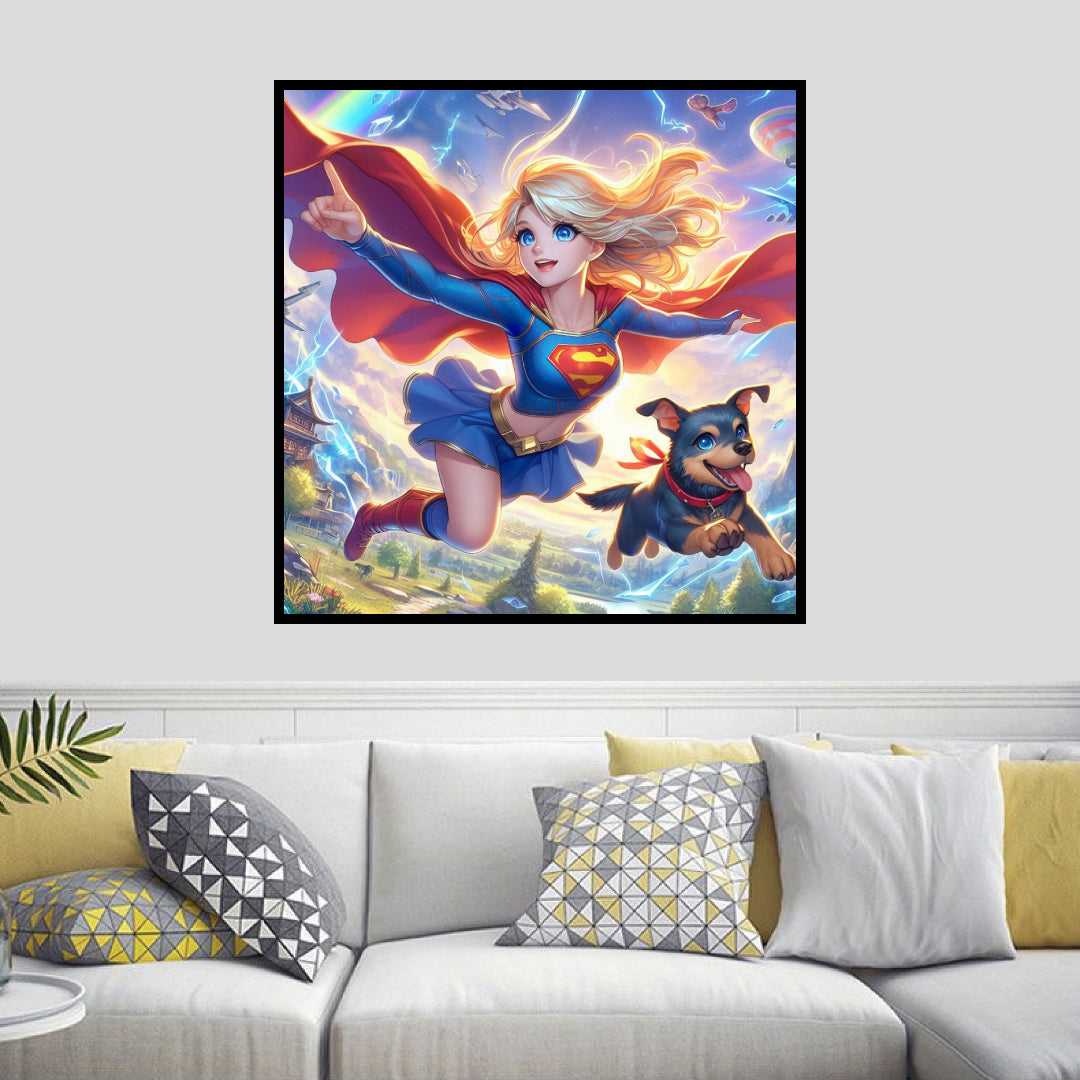 superdog-and-supergirl-diamond-painting-art-kit