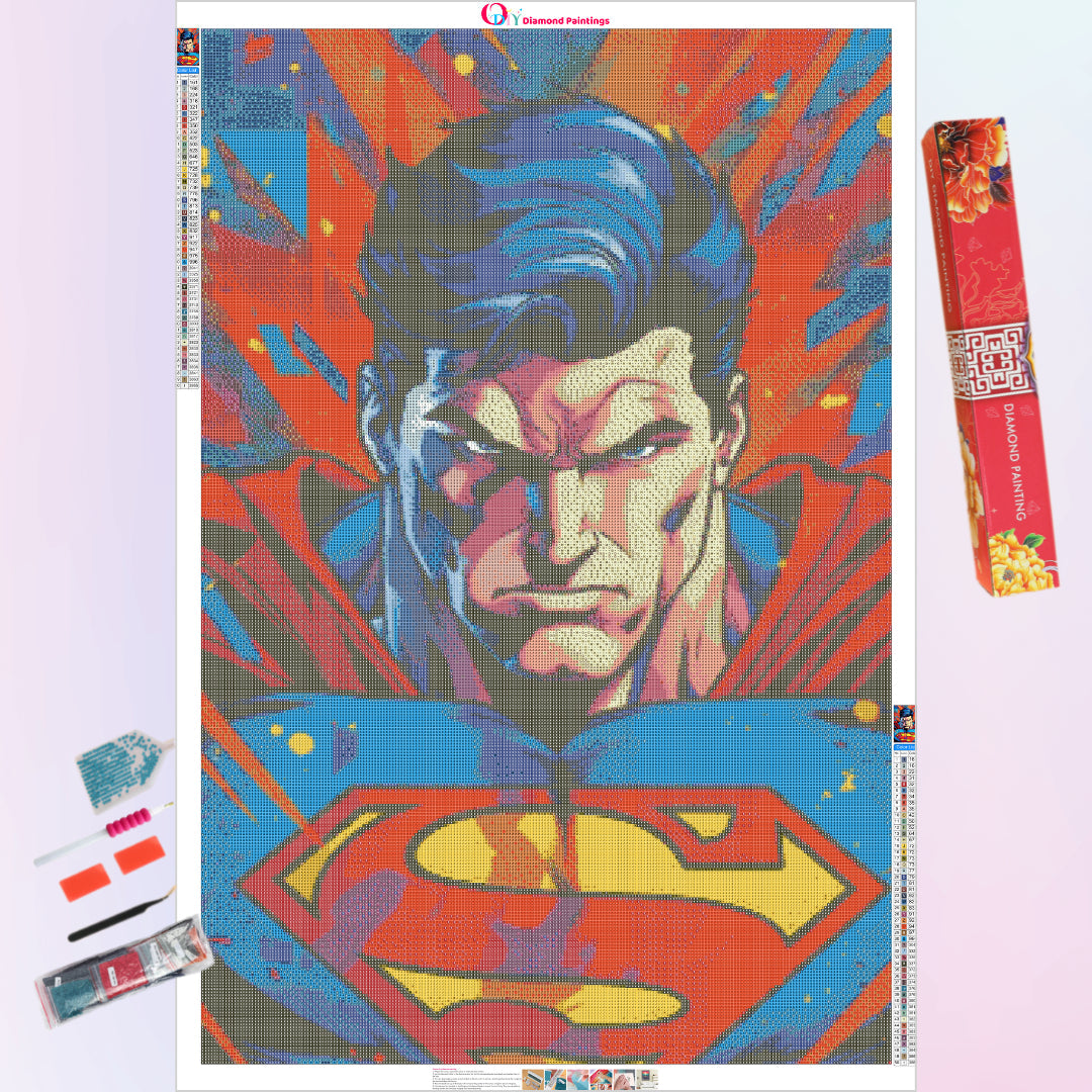 superman-power-burst-diamond-painting-art-kit