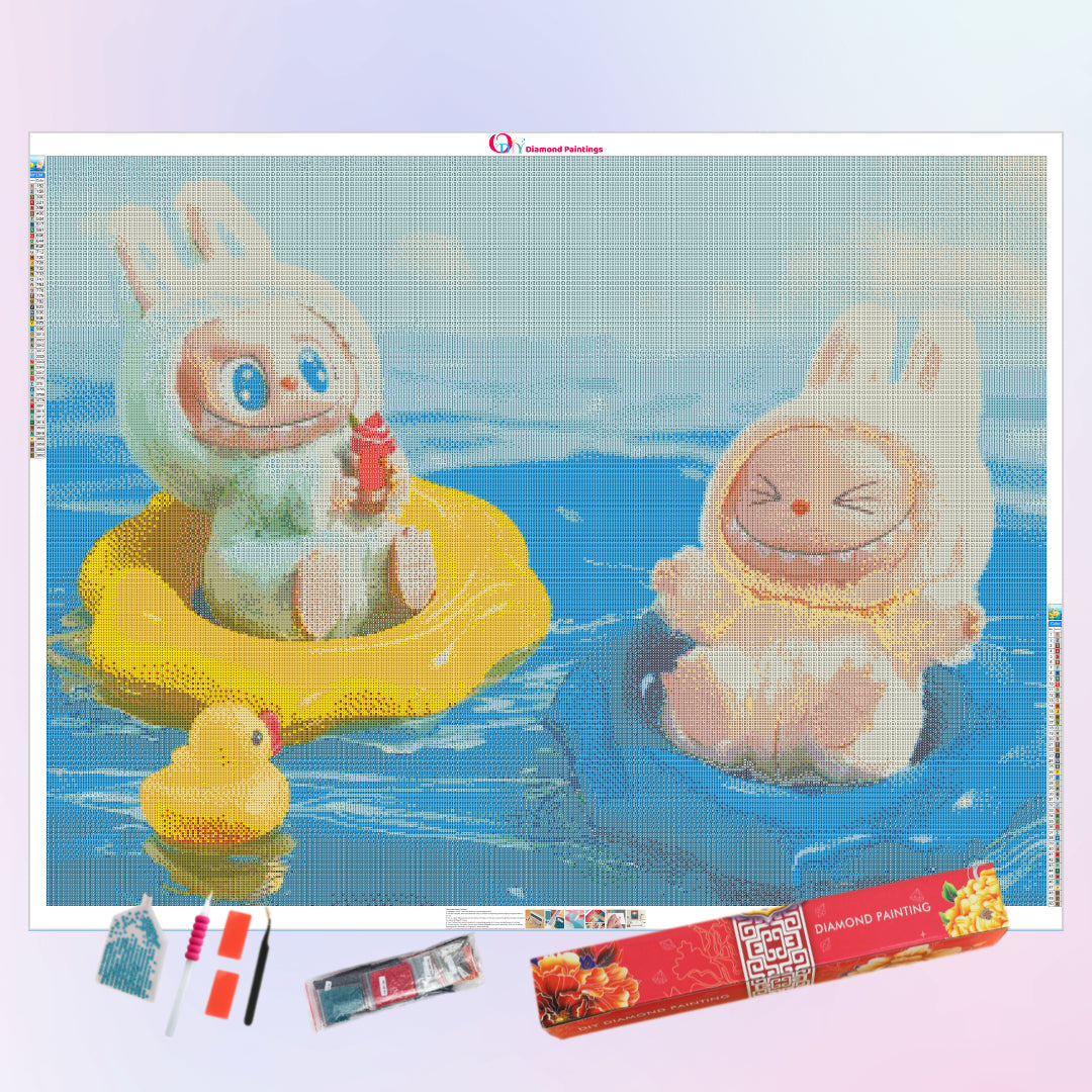 swimming-labubu-diamond-painting-art-kit