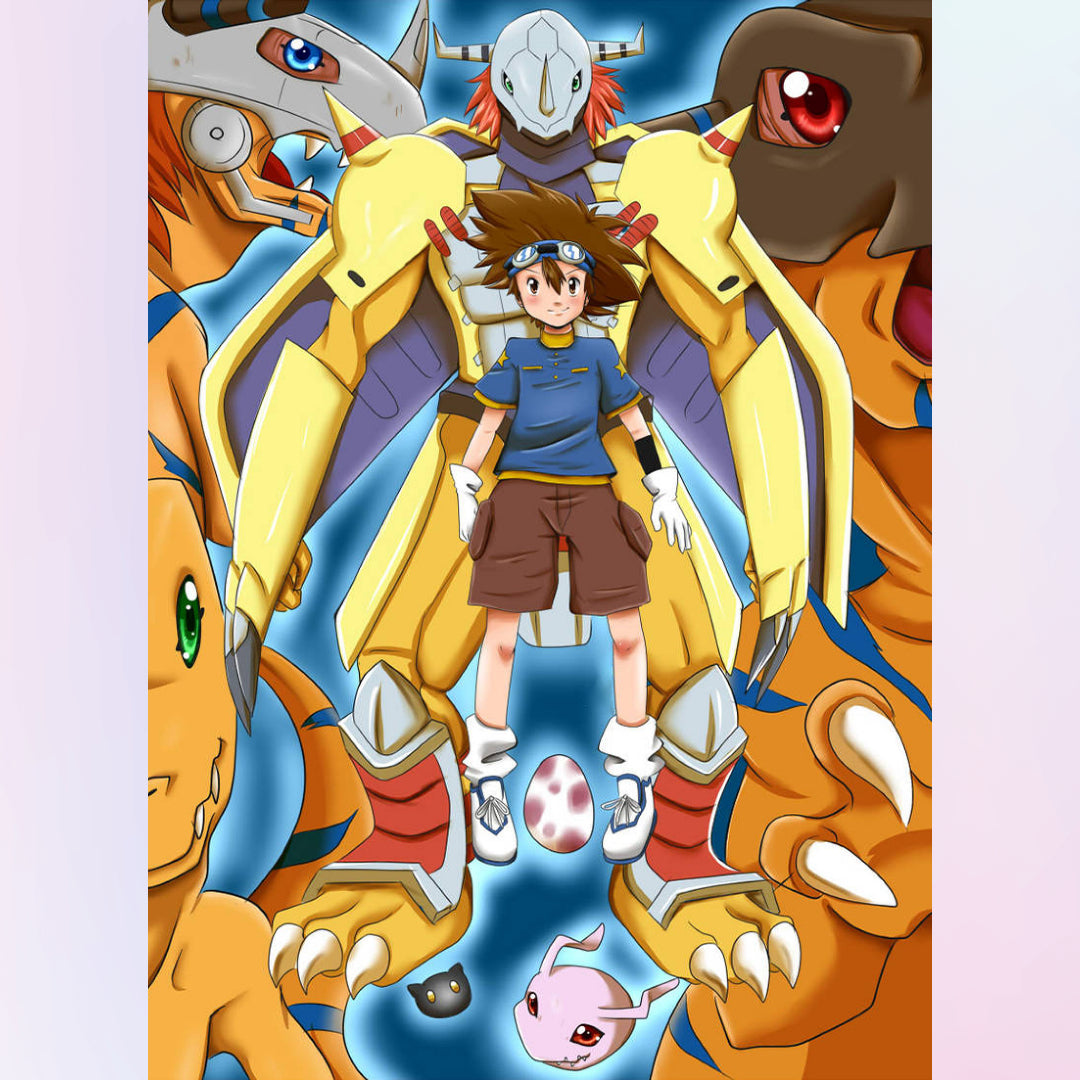 tai-and-agumon-diamond-painting-art-kit