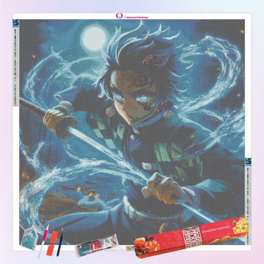 tanjiro-in-water-breathing-diamond-painting-art-kit