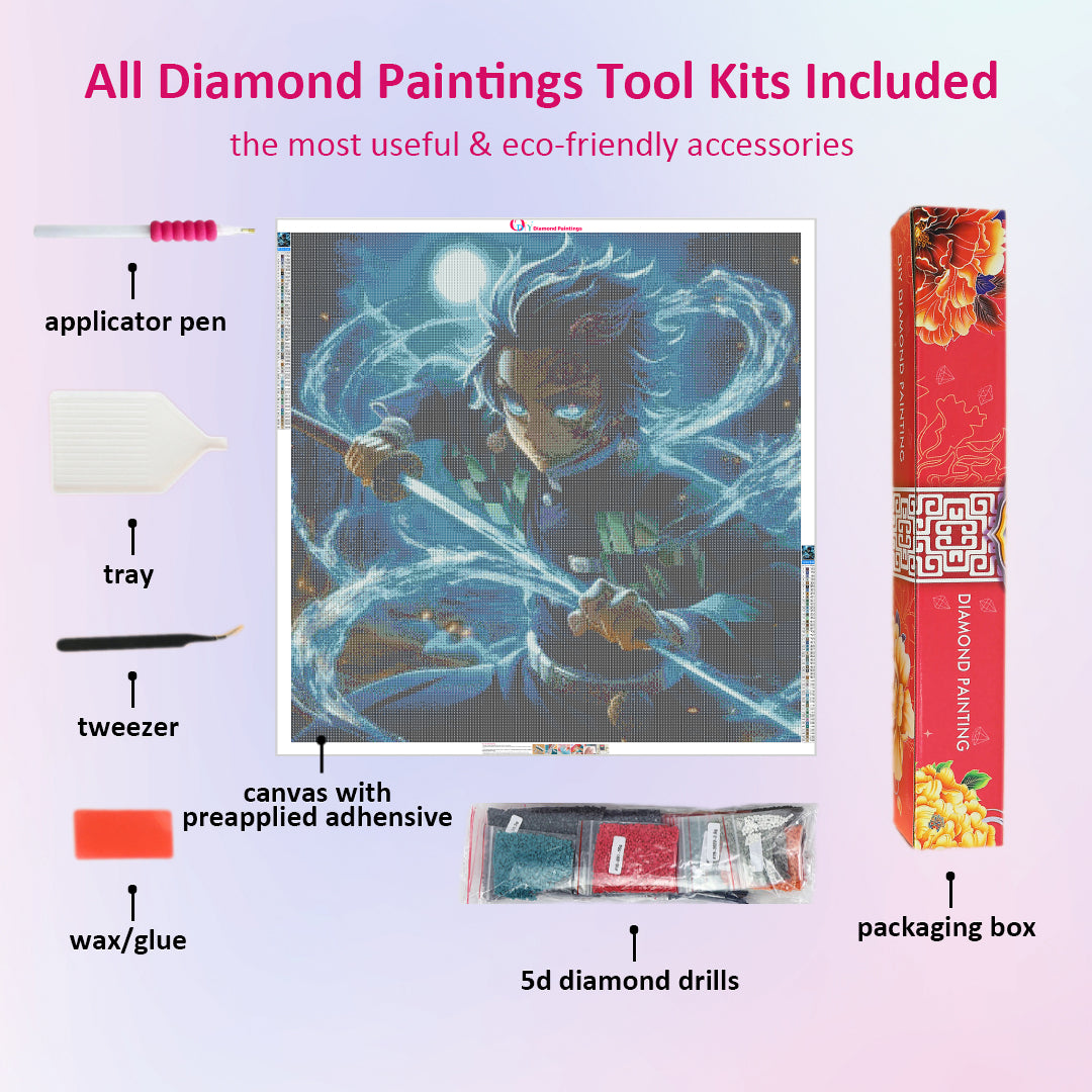 tanjiro-in-water-breathing-diamond-painting-art-kit