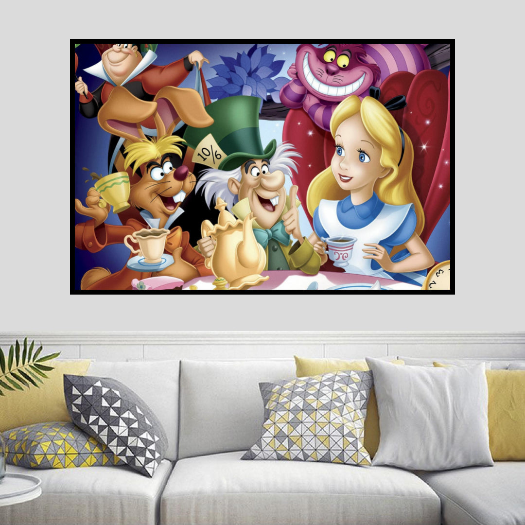 tea-chat-alice-in-wonderland-diamond-painting-art-kit