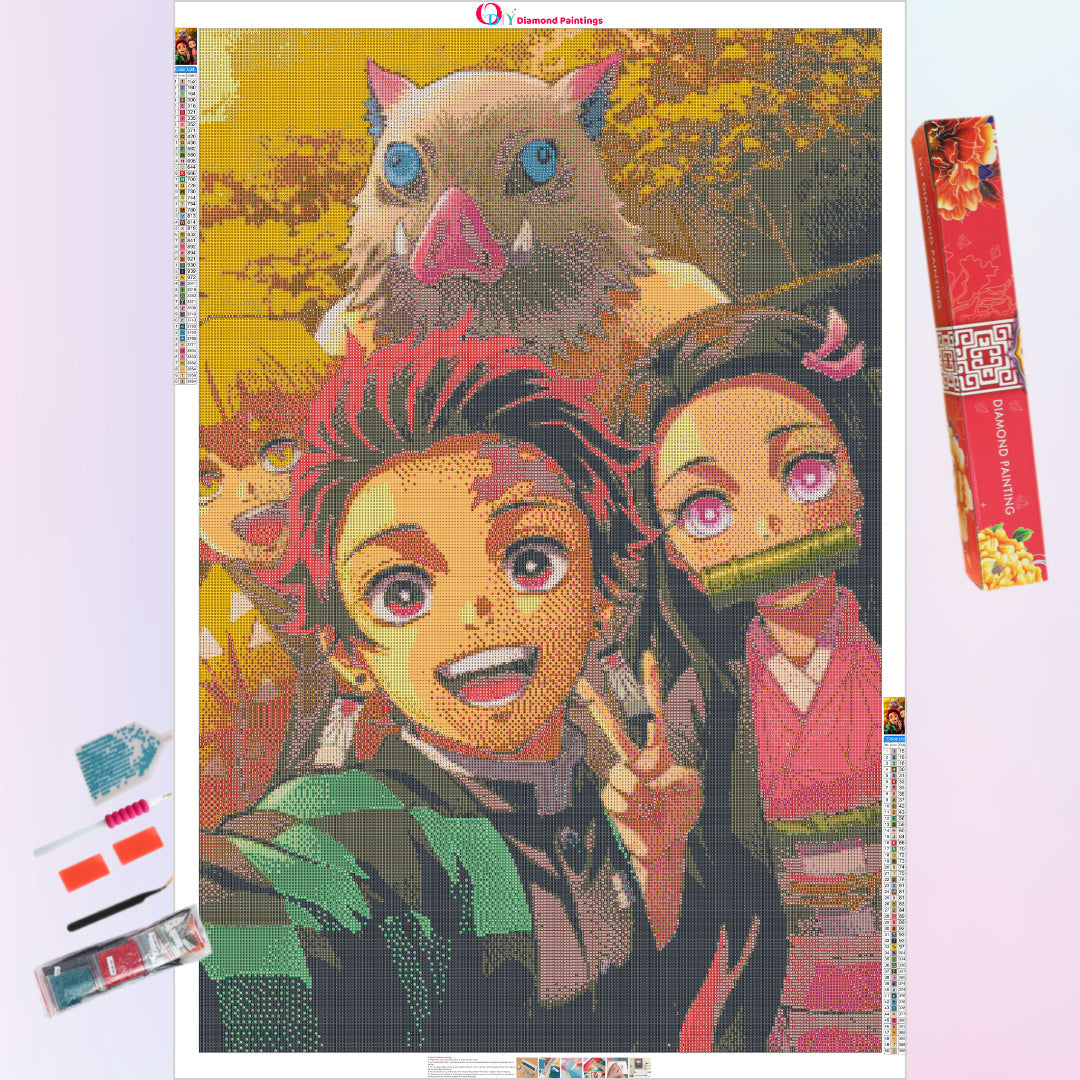 team-demon-slayer-diamond-painting-art-kit