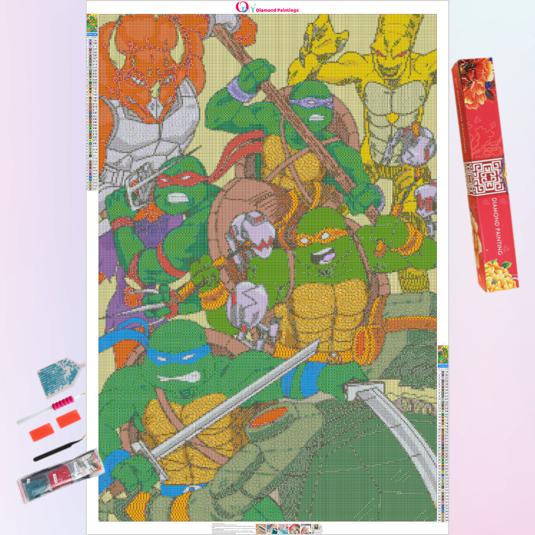 tmnt-chaotic-combat-diamond-painting-art-kit