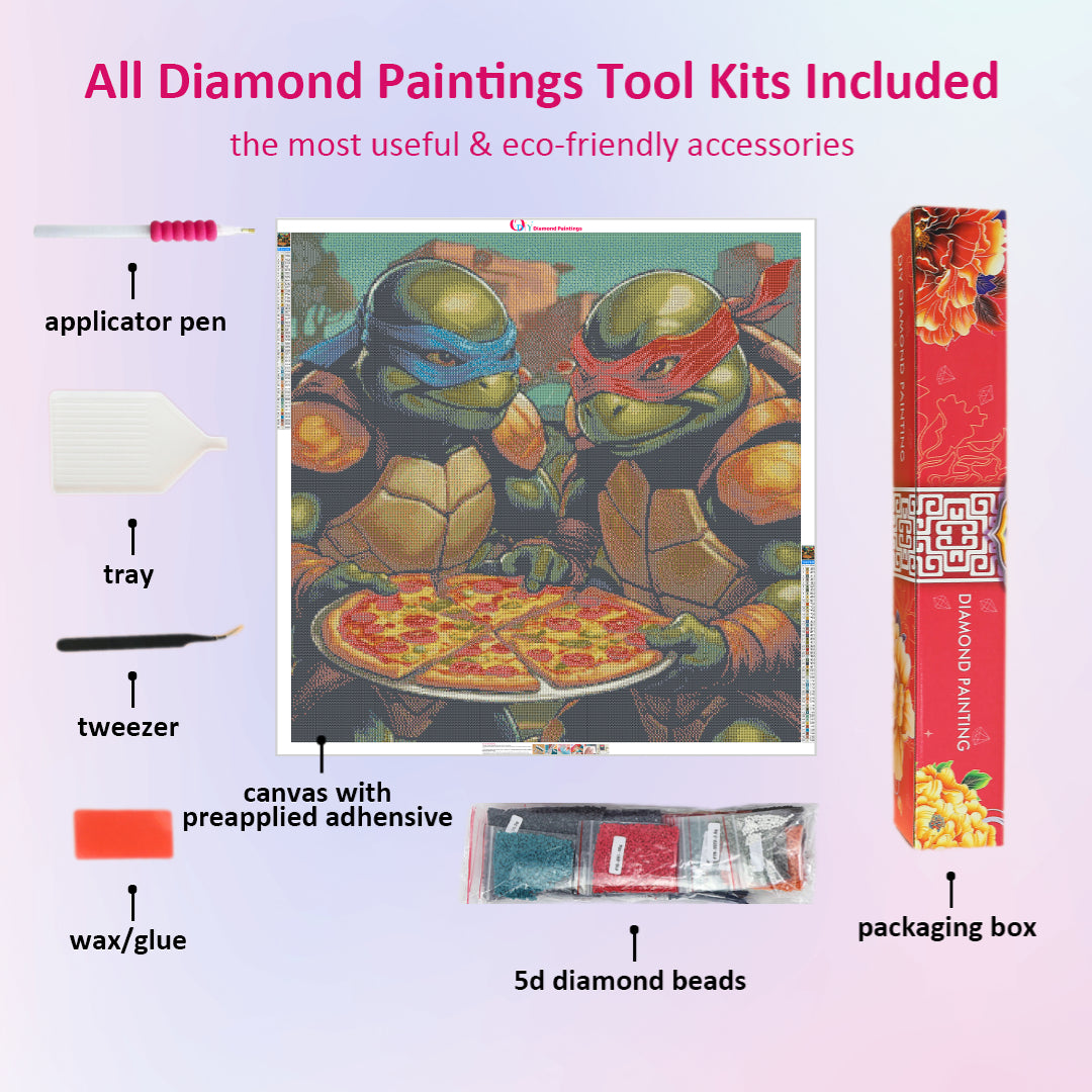 tmnt-slpit the-pizza-diamond-painting-art-kit