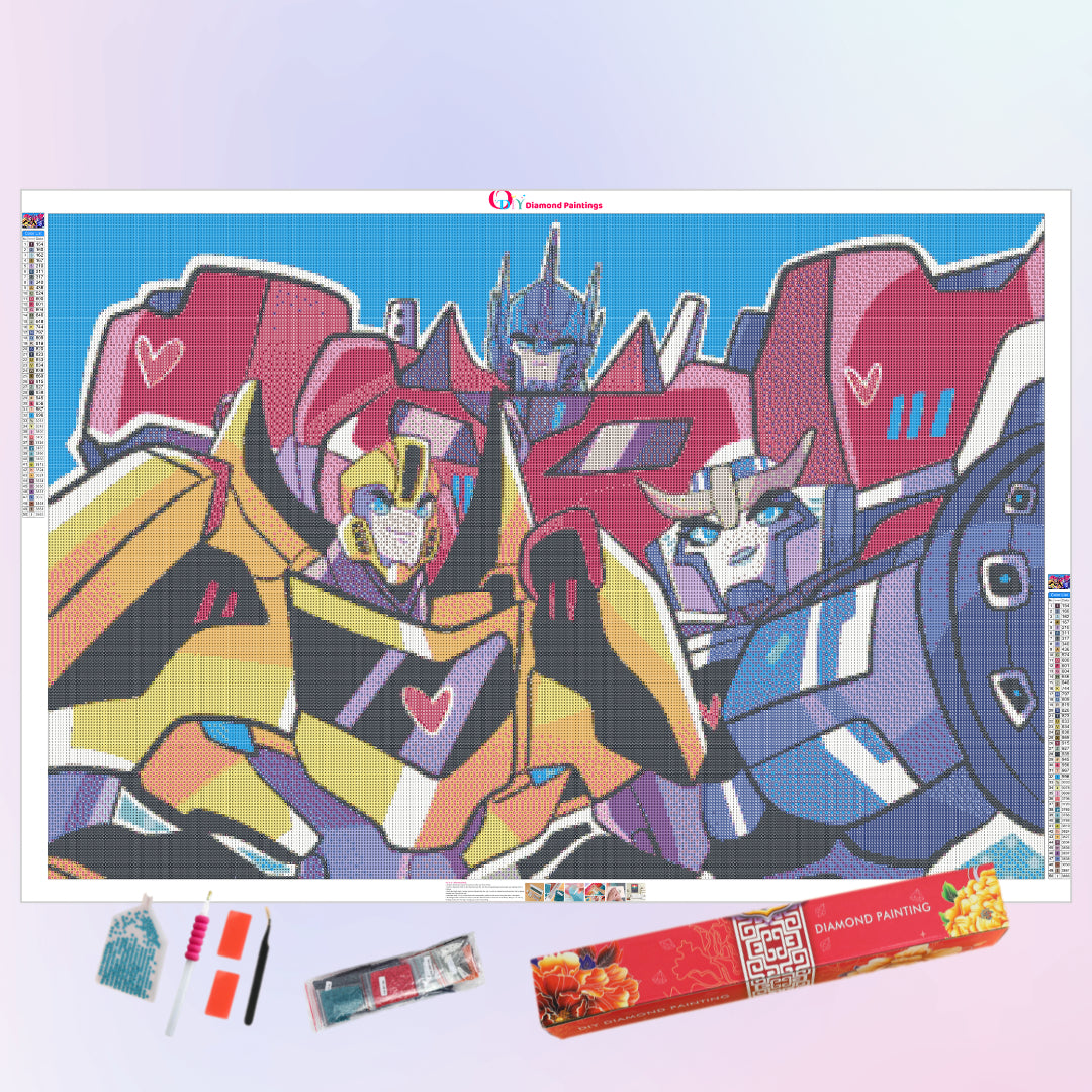 transformers-team-diamond-painting-art-kit