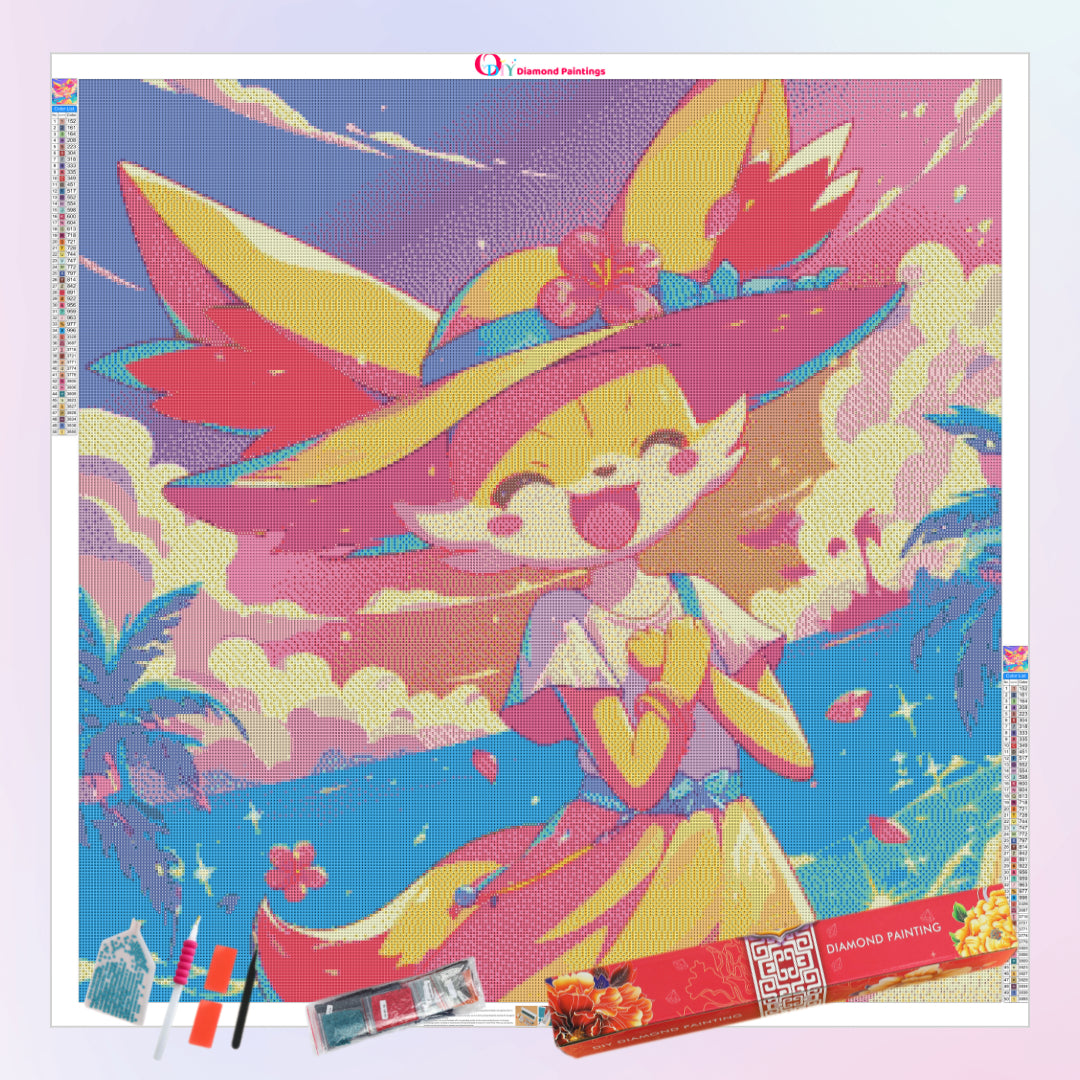 tropical-pokemon-braixen-diamond-painting-art-kit