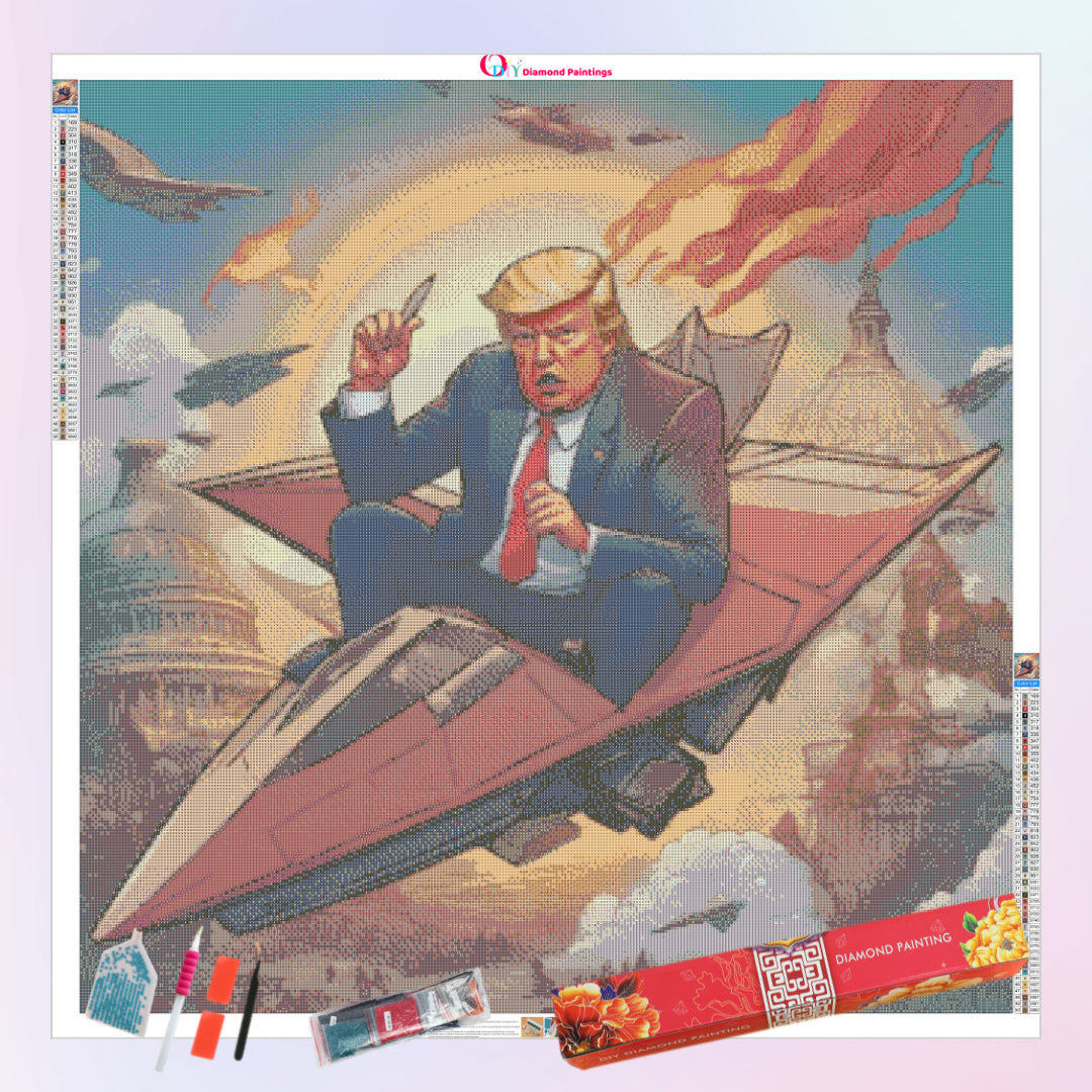 trump-riding-airplane-diamond-painting-art-kit