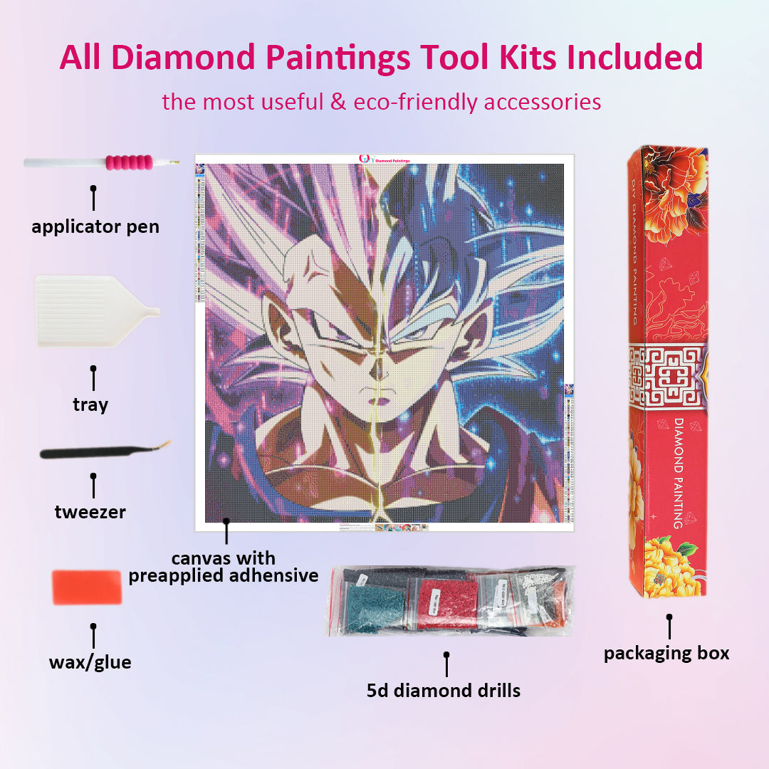 ultra-ego vegeta-ultra-instinct-goku-diamond-painting-art-kit