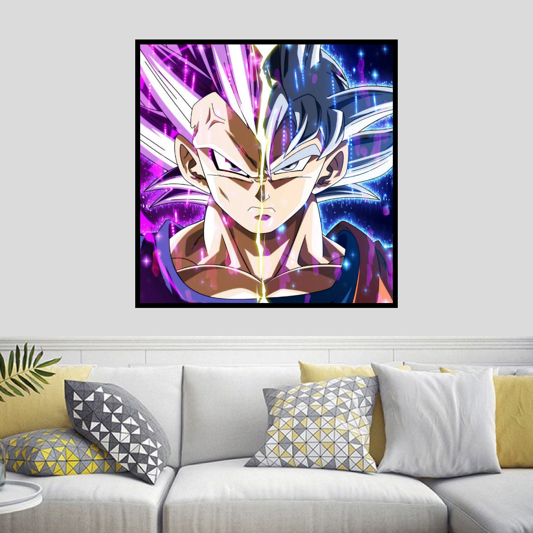 ultra-ego vegeta-ultra-instinct-goku-diamond-painting-art-kit