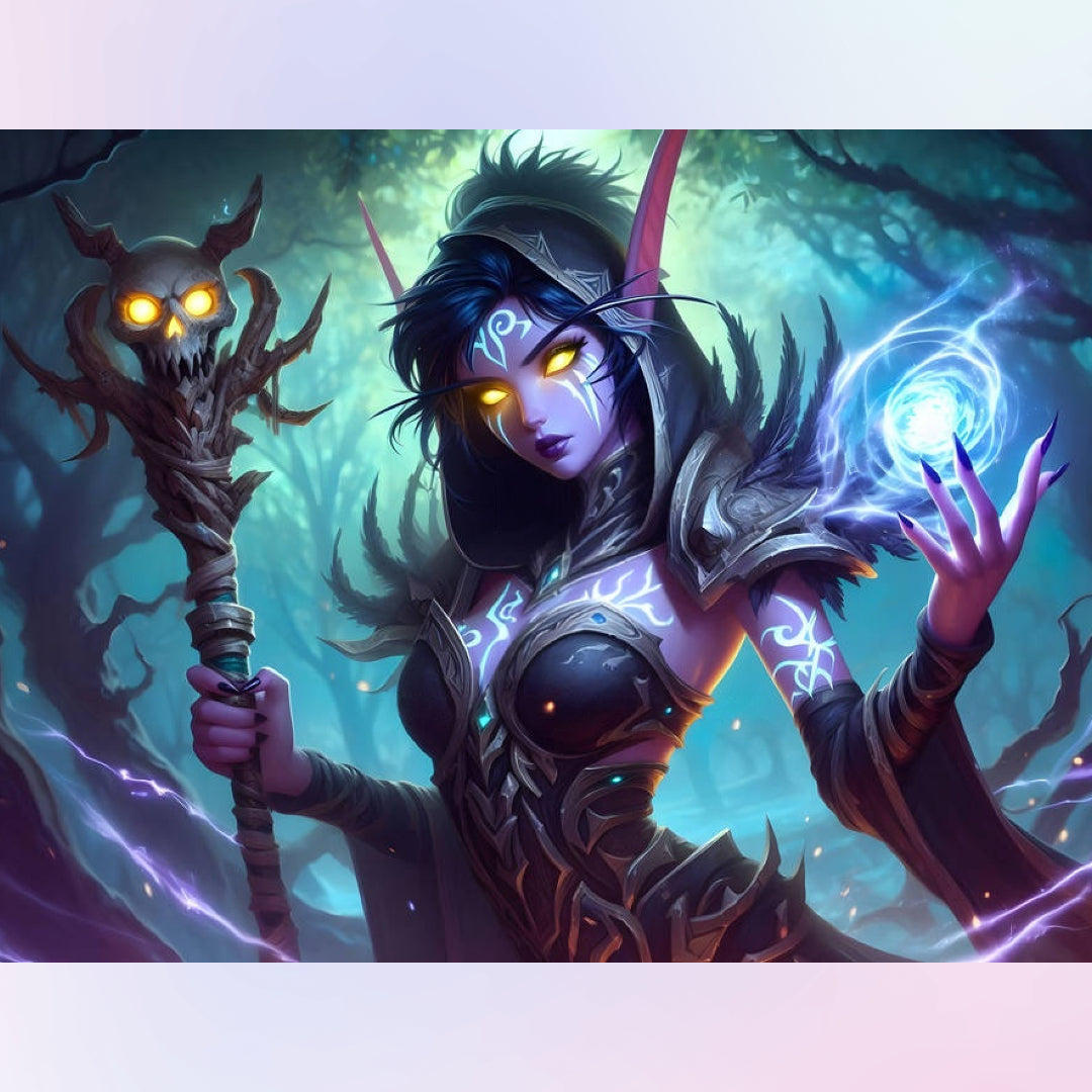 warcraft-dark-elf-wizard-diamond-painting-art-kit