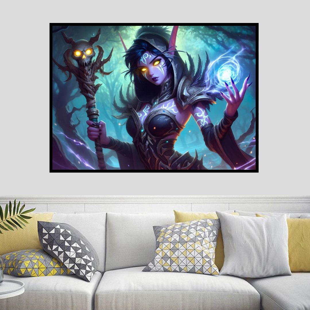warcraft-dark-elf-wizard-diamond-painting-art-kit