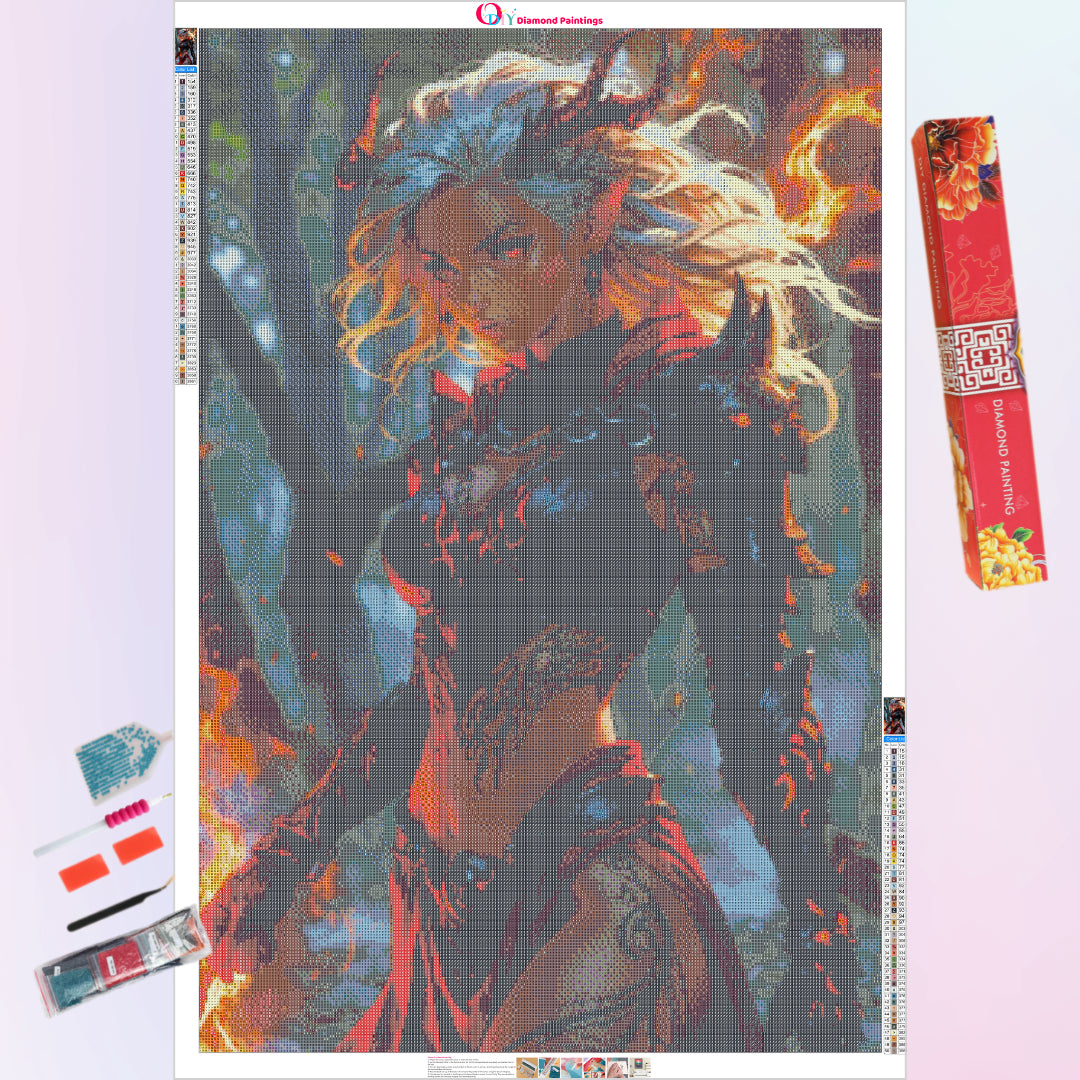 warcraft-elven-fire-mistress-diamond-painting-art-kit