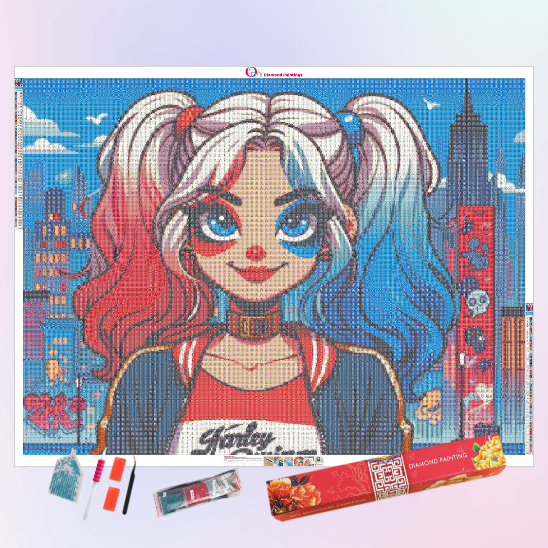 well-behaved-harley-quinn-diamond-painting-art-kit