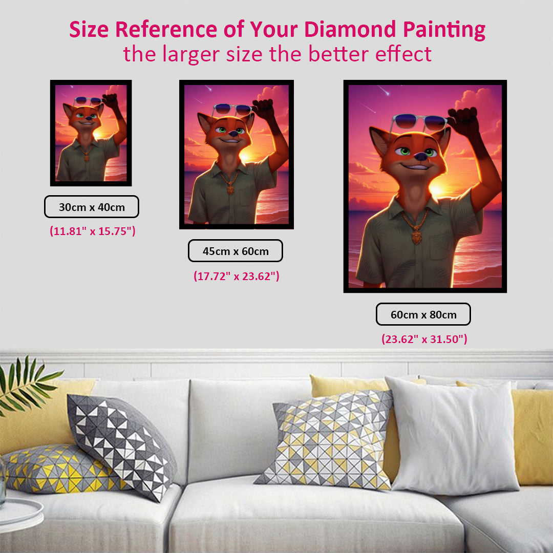 zootopia-nick-at-sunset-diamond-painting-art-kit