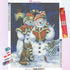 Snowman Reading Story for Little Friends Diamond Painting