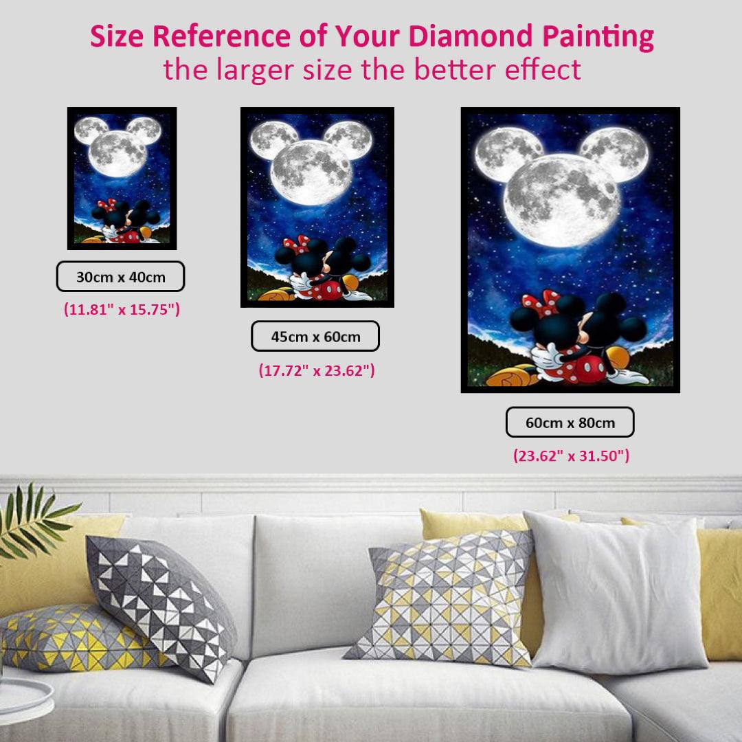 Mickey and Minnie Snuggle Together Diamond Painting