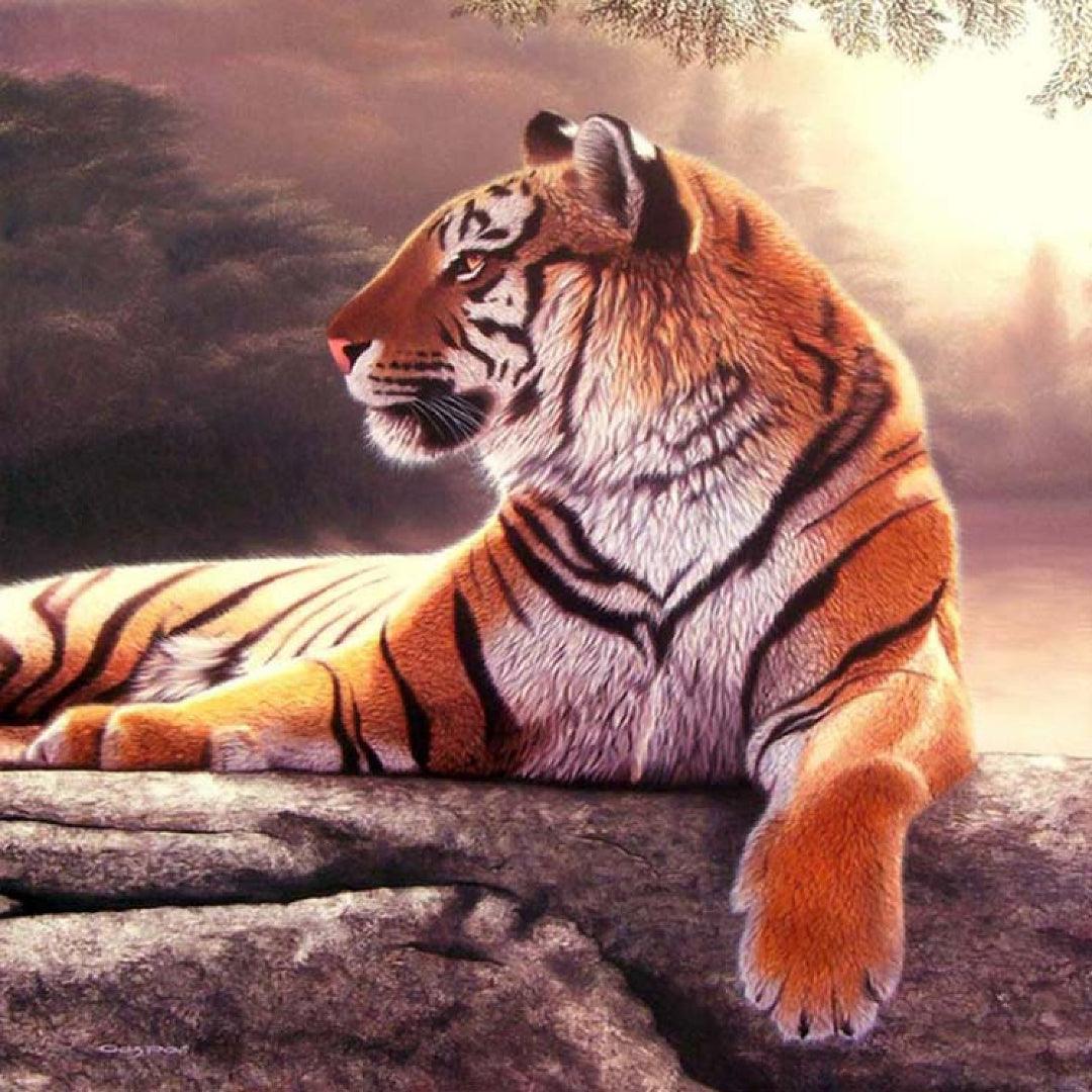 The Tiger's Gaze Diamond Painting