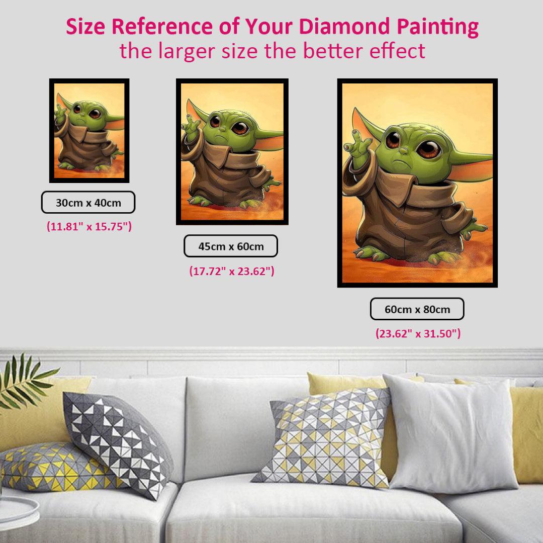 Baby Yoda in the Desert Diamond Painting