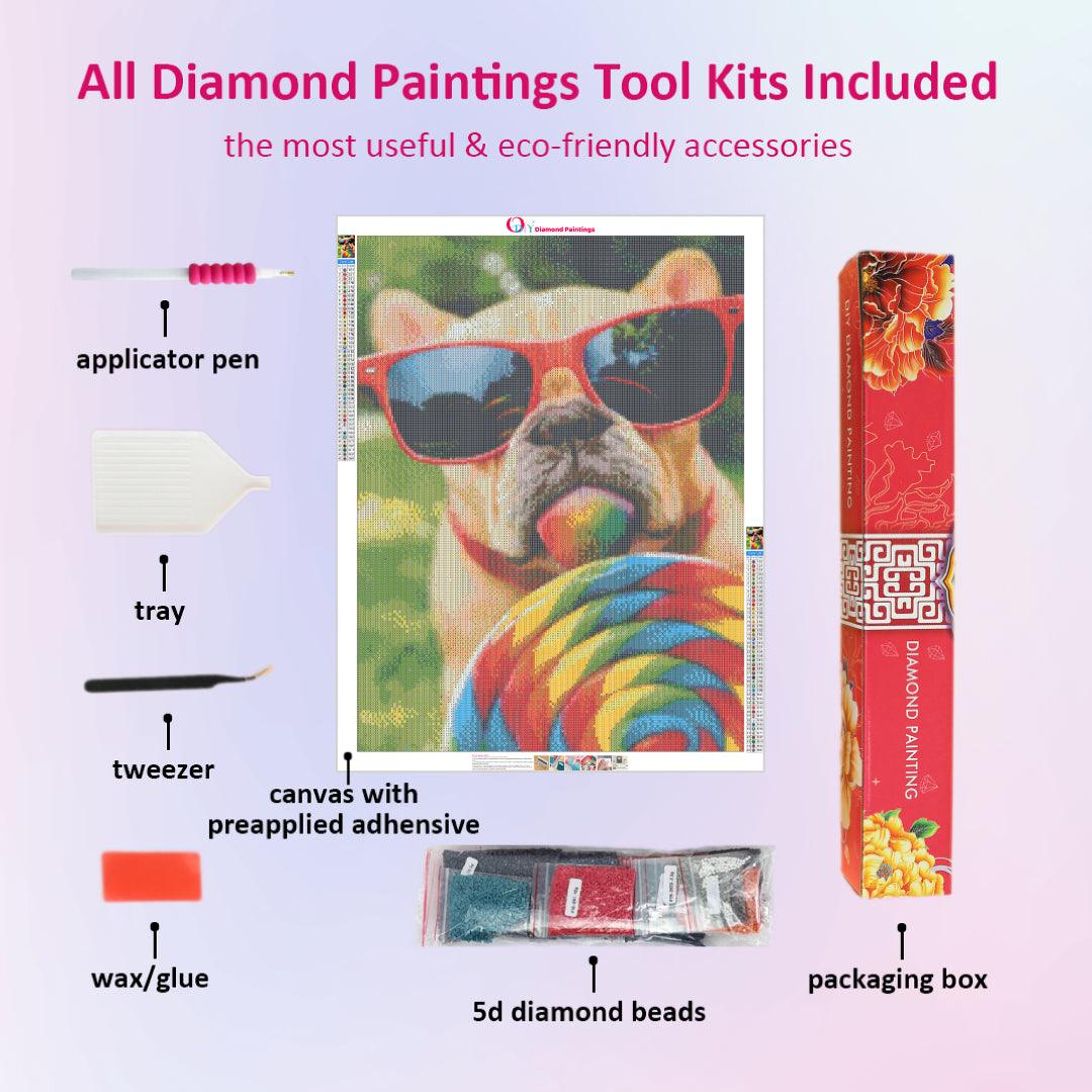 Dog Loves Lollipop Diamond Painting