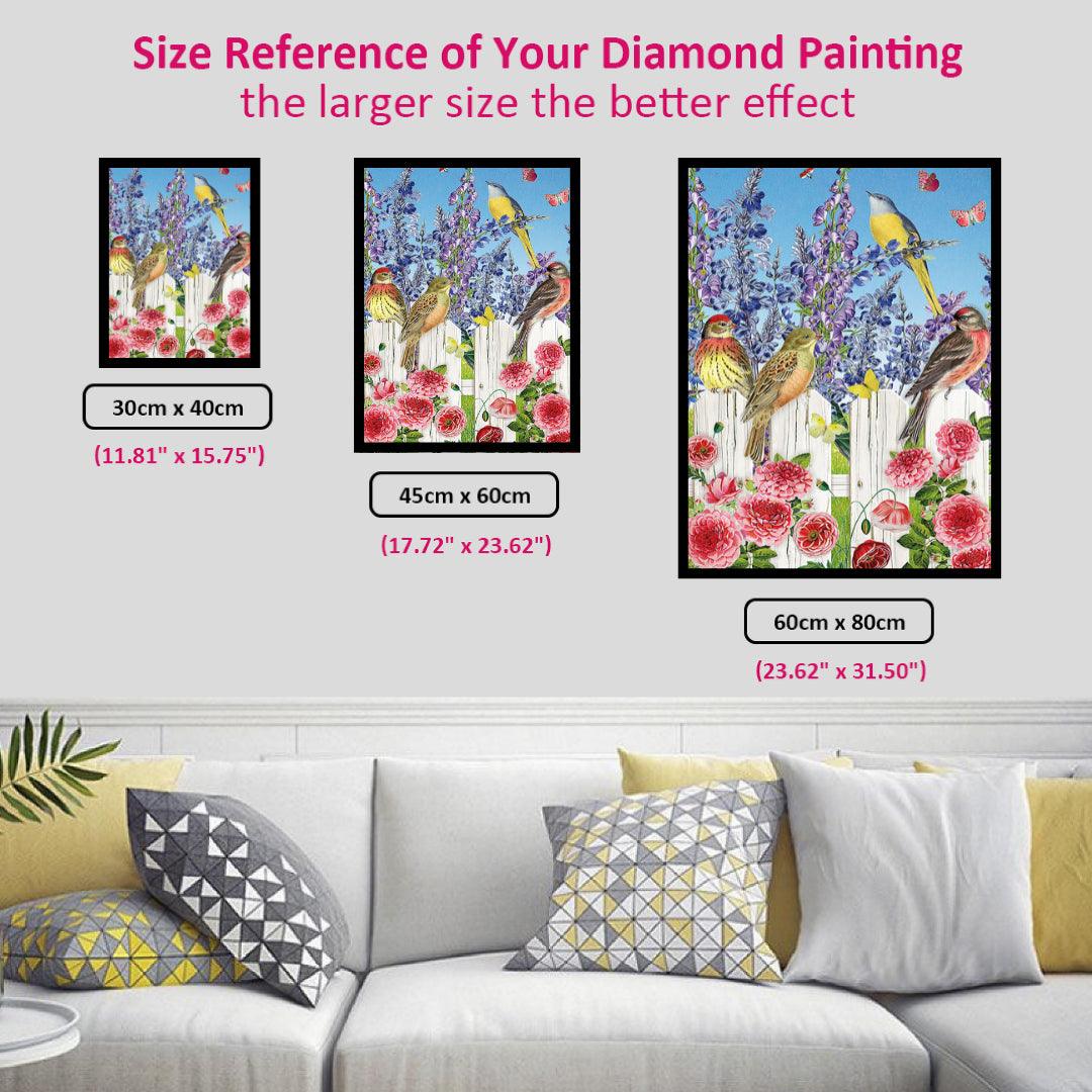 Birds in Spring Garden Diamond Painting