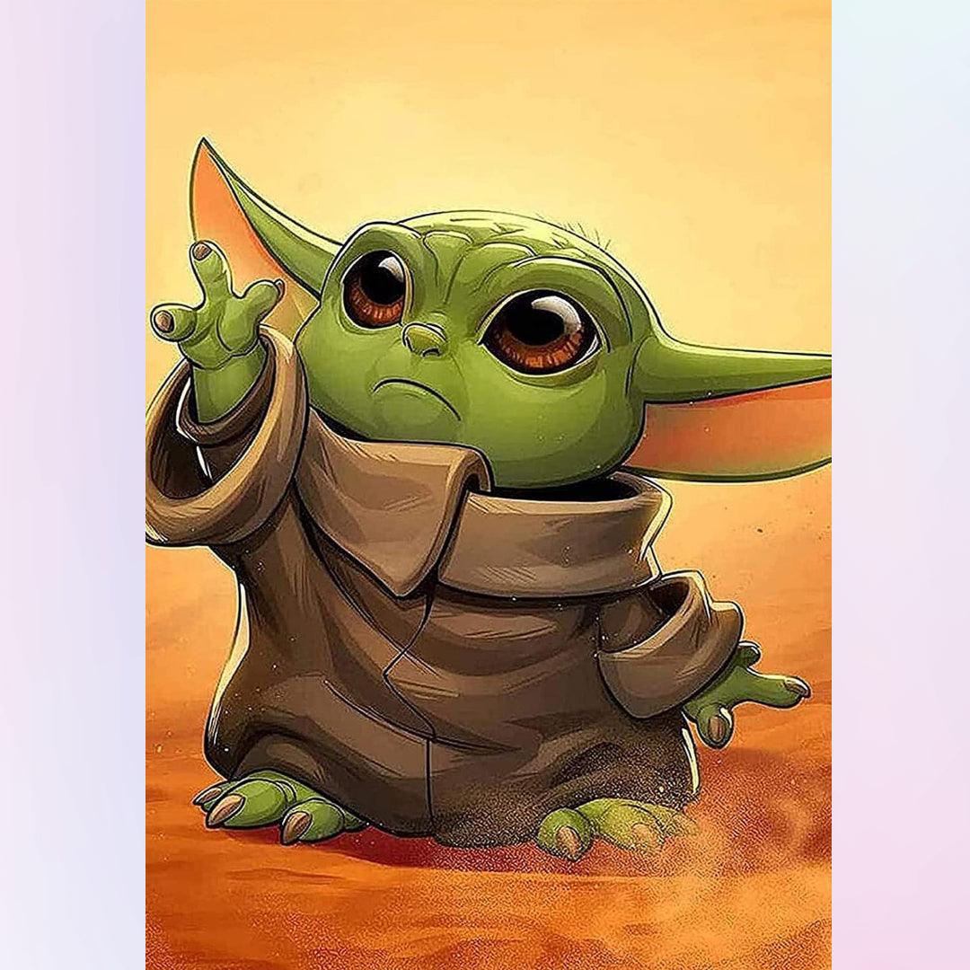 Baby Yoda in the Desert Diamond Painting