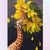 Giraffe Smelling Sunflower Diamond Painting