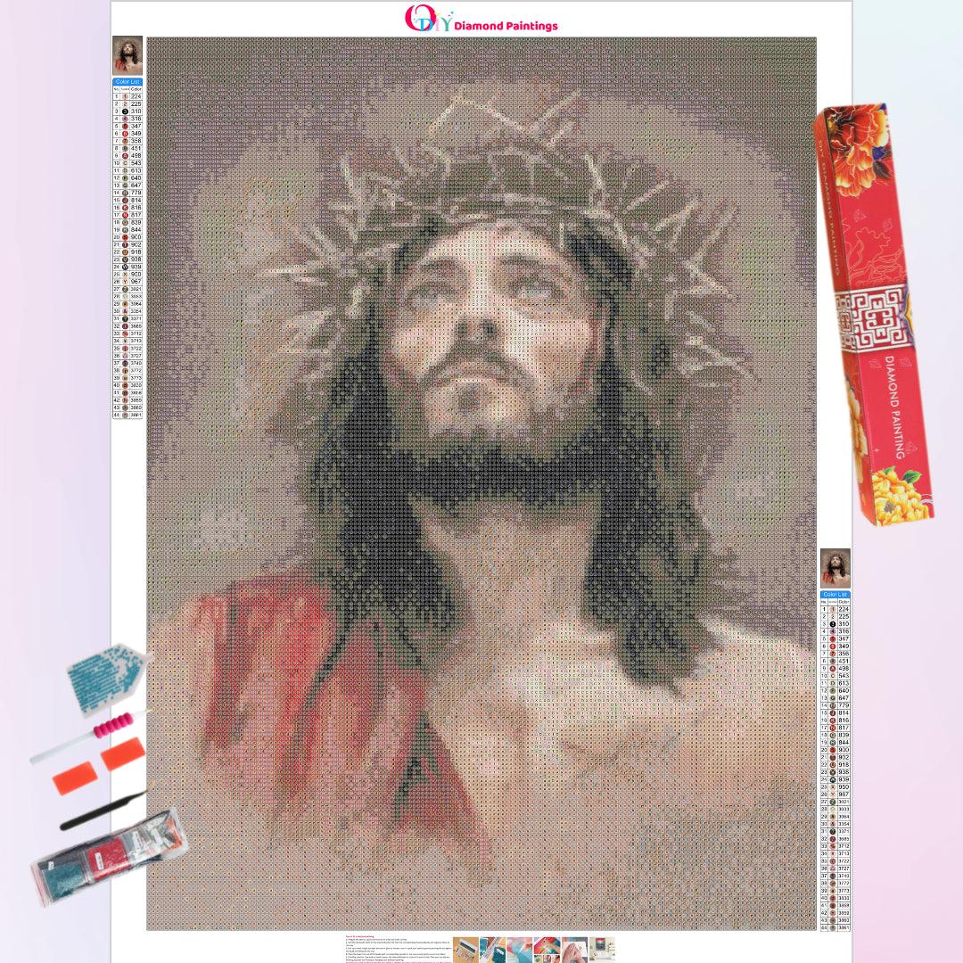 Jesus with Thorns Crown on his Head Diamond Painting
