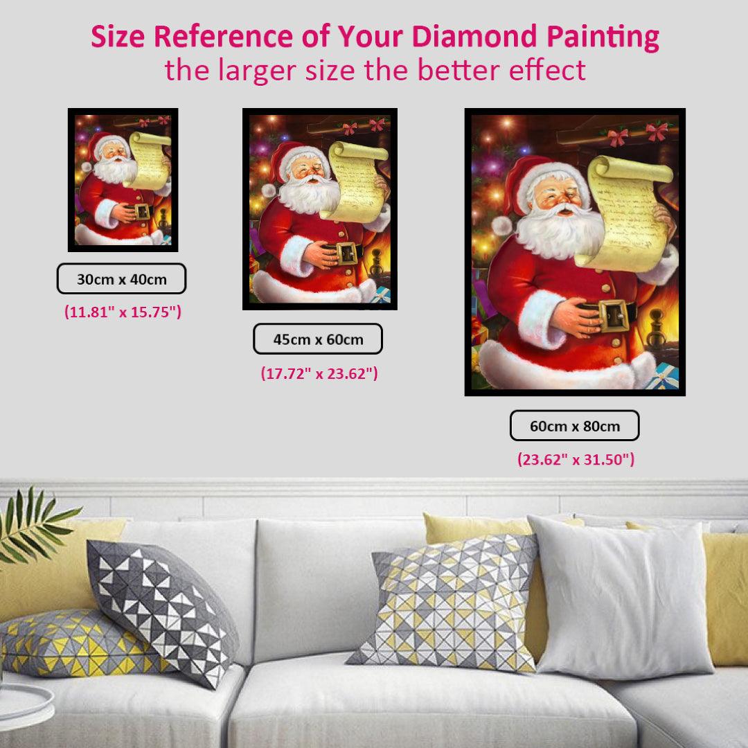 Santa Claus Received Thank-you Letters from the Children Diamond Painting