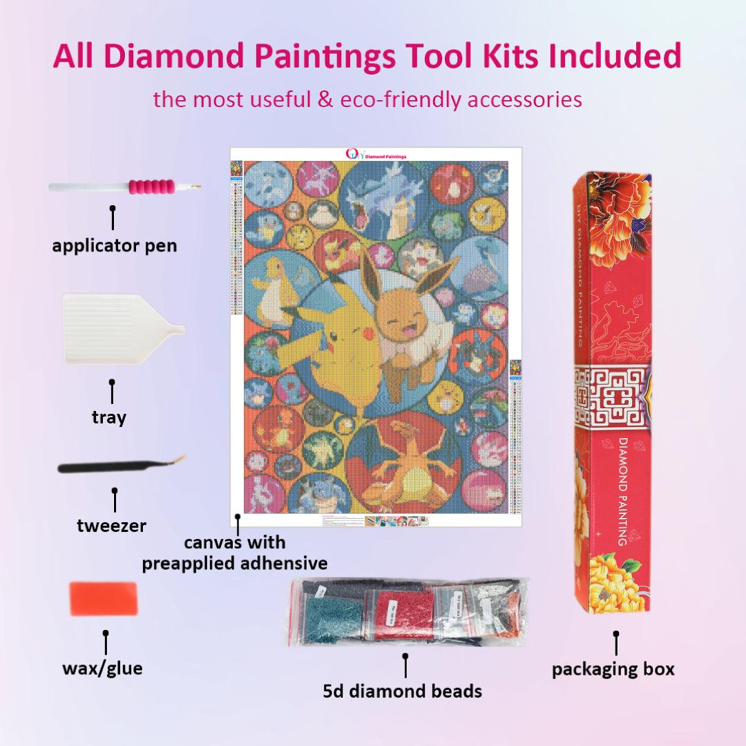 Pokemon Bubbles Diamond Painting Kits 20% Off Today – DIY Diamond Paintings