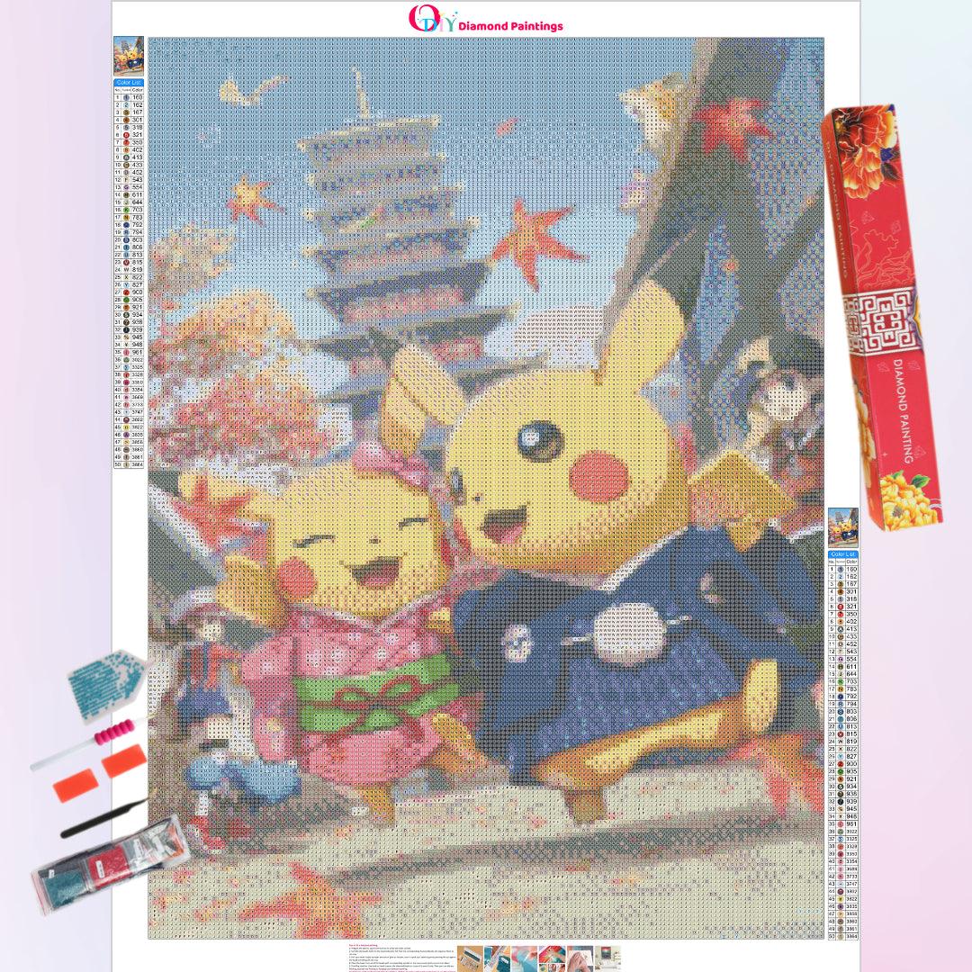 Pikachu's Happy Dating Diamond Painting