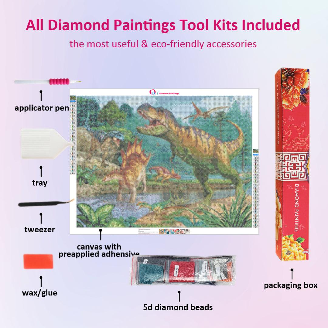 Dinosaurs on the River Diamond Painting