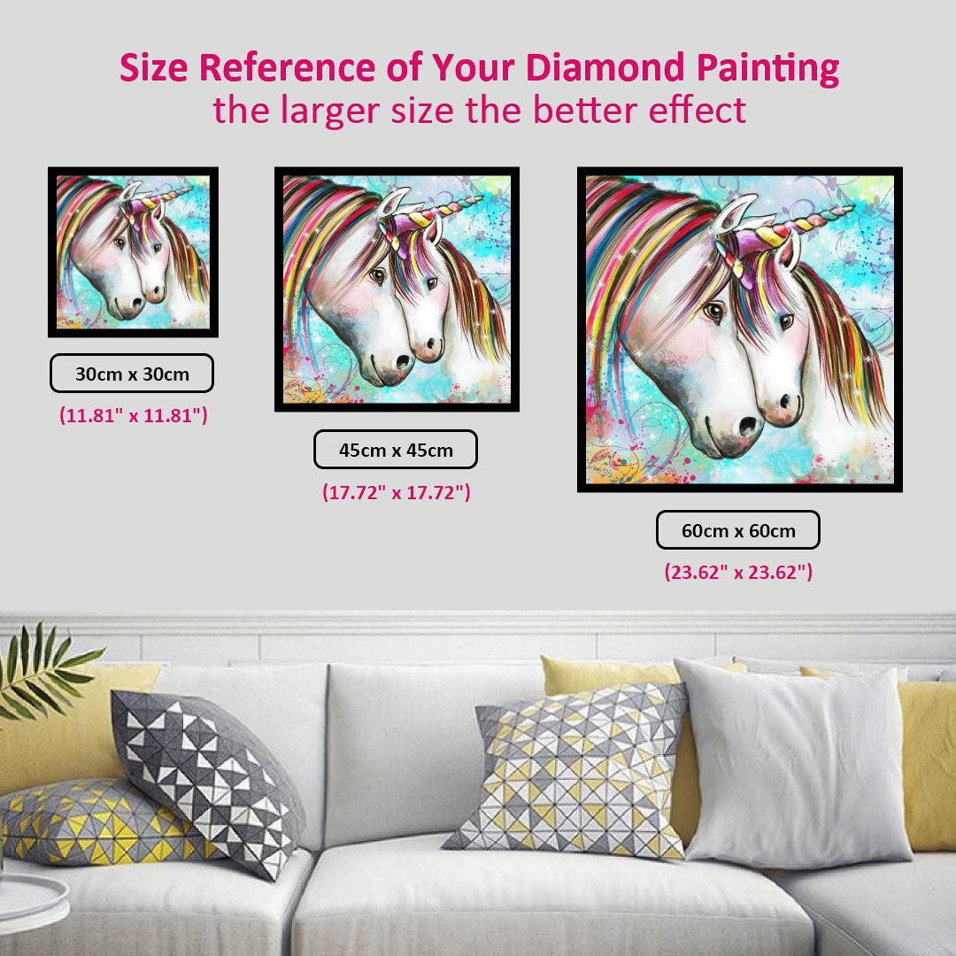 Unicorns Falling in Love Diamond Painting