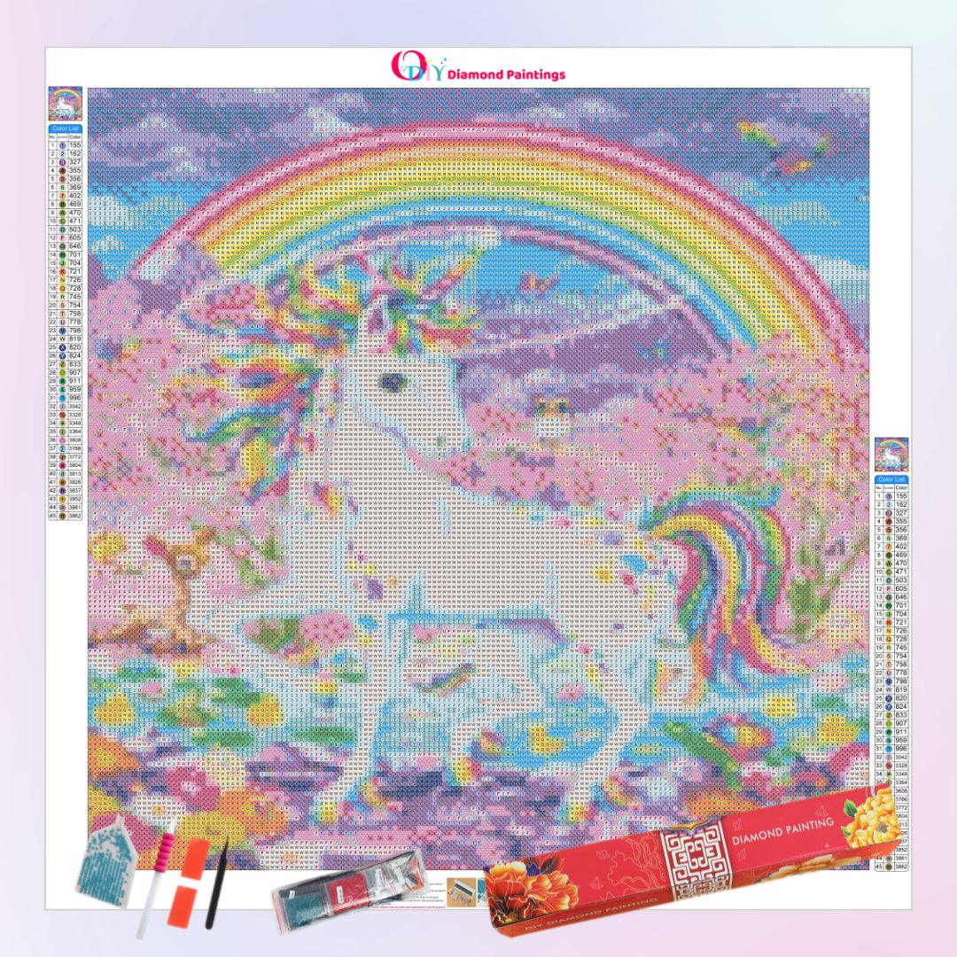 Fantasy Rainbow Unicorn Diamond Painting