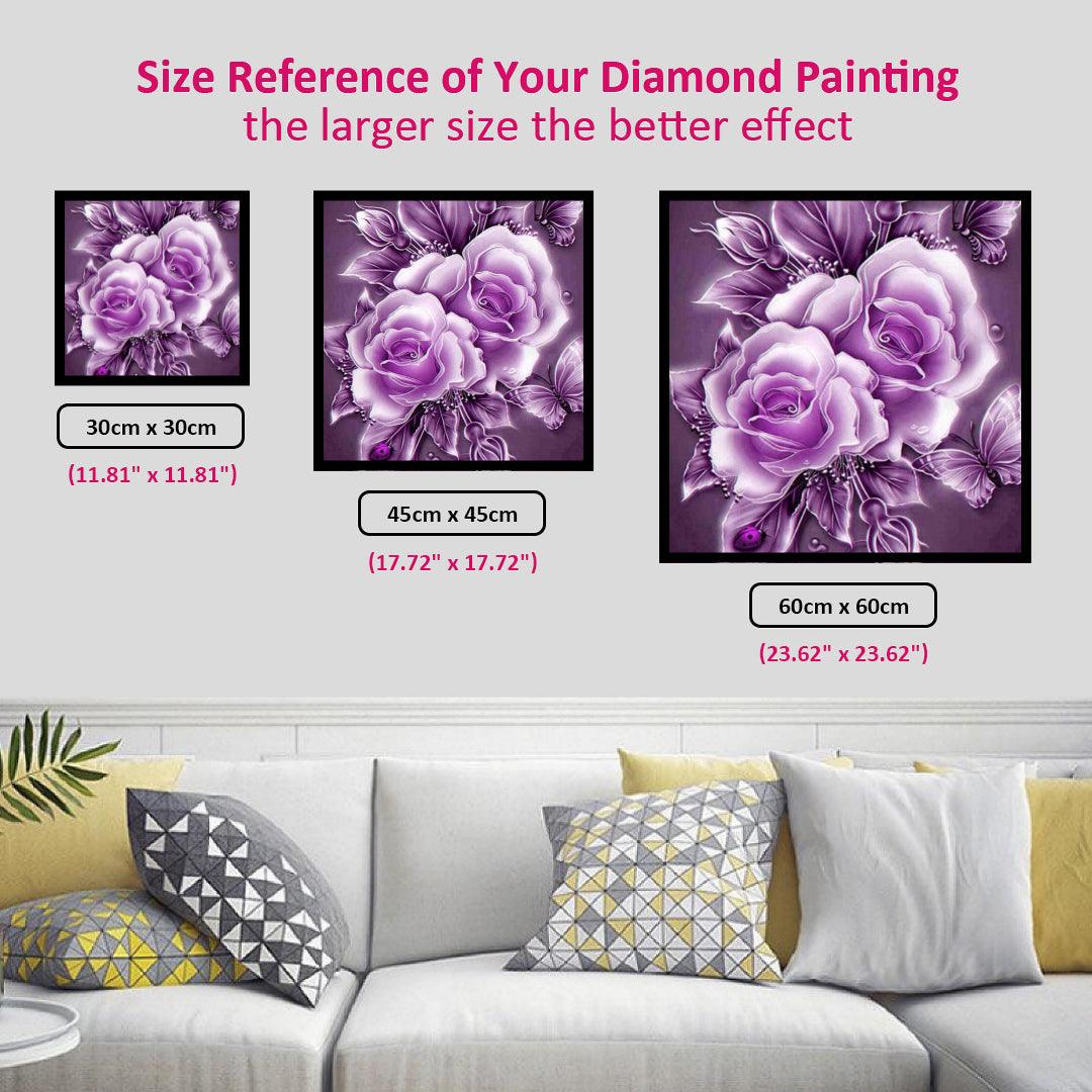 Purple Rose Diamond Painting