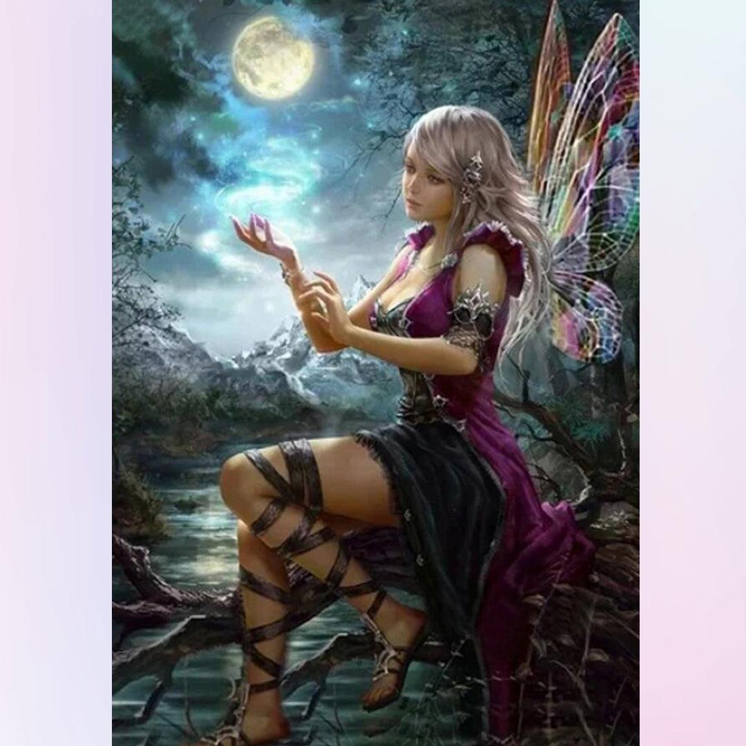 Butterfly Fairy Performing Magic Diamond Painting