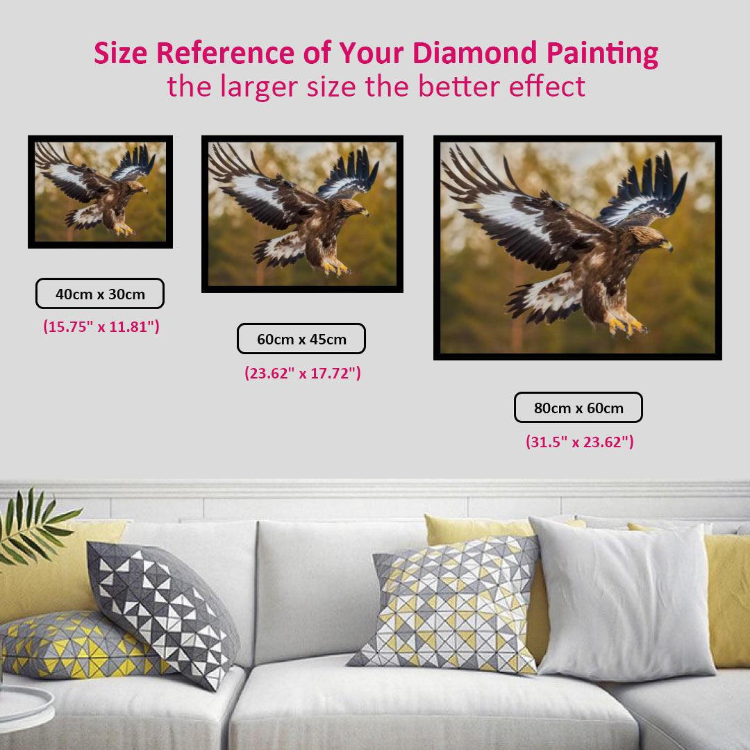 Eagle Ready to Land Diamond Painting