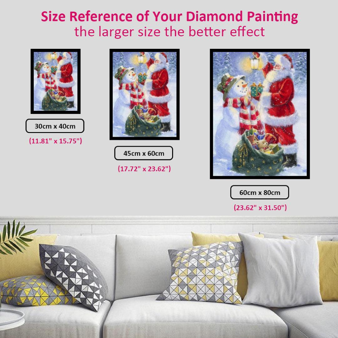 Christmas Gift to Snowman Diamond Painting