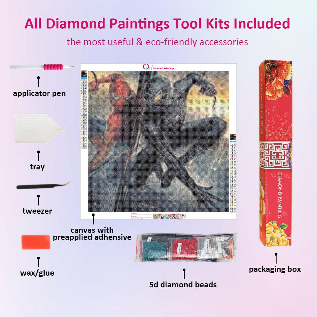 Spider Man vs Black Diamond Painting